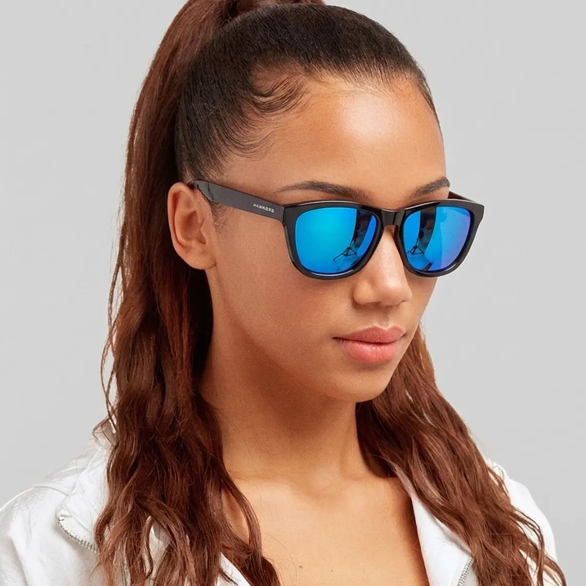 Lentes De Sol Polarizado Hawkers One Colt Black Blue HOCL22BLTP - Talla 53mm 2