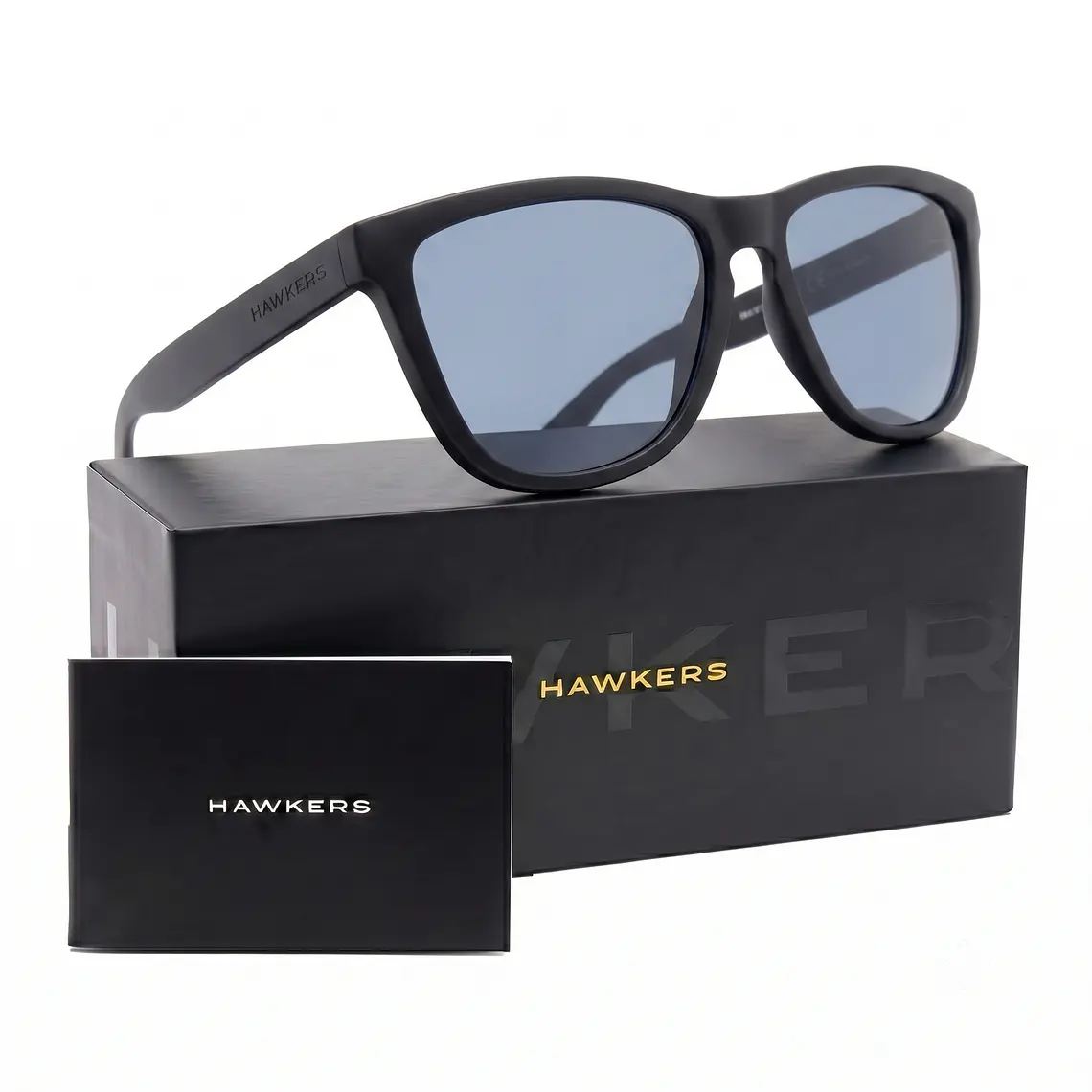Lentes De Sol Polarizado Hawkers One Raw Black Chrome HONR21BSTP - Talla 54mm  1
