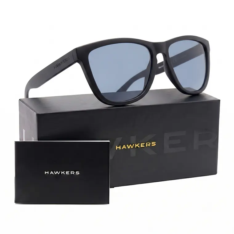 Lentes De Sol Polarizado Hawkers One Raw Black Chrome HONR21BSTP - Talla 54mm  1