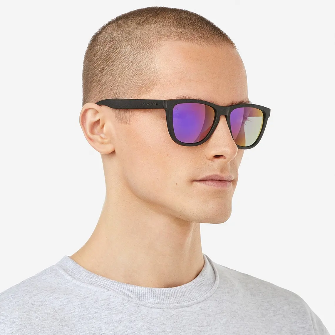 Lentes De Sol Polarizado Hawkers One Raw Black Joker HONR21BPTP - Talla 54mm   2