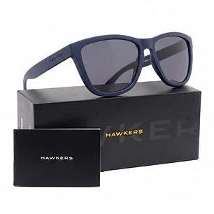 Lentes De Sol Polarizado Hawkers One Raw Navy Dark HONR21LBTP - Talla 54mm