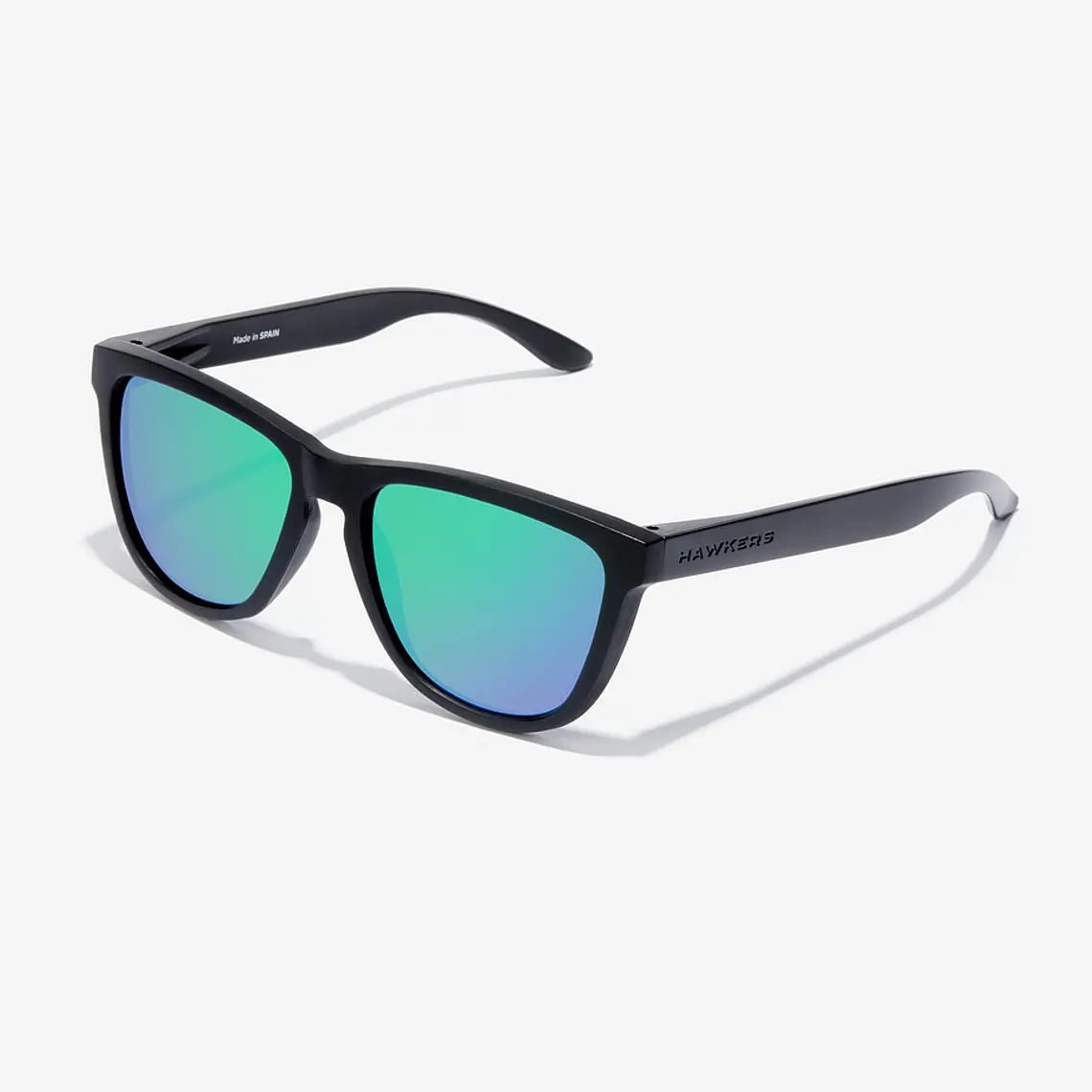 Lentes De Sol Polarizado Hawkers One Raw Black Emerald HONR21BFTP - Talla 54mm 5