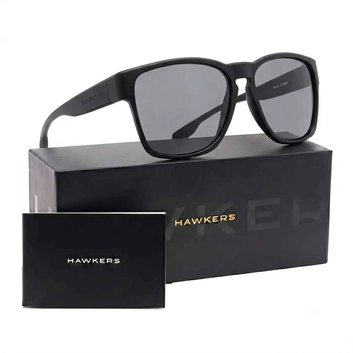 Lentes de Sol Polarizado Hawkers Core Raw Black HCRA22BBTP - Talla 56mm 1