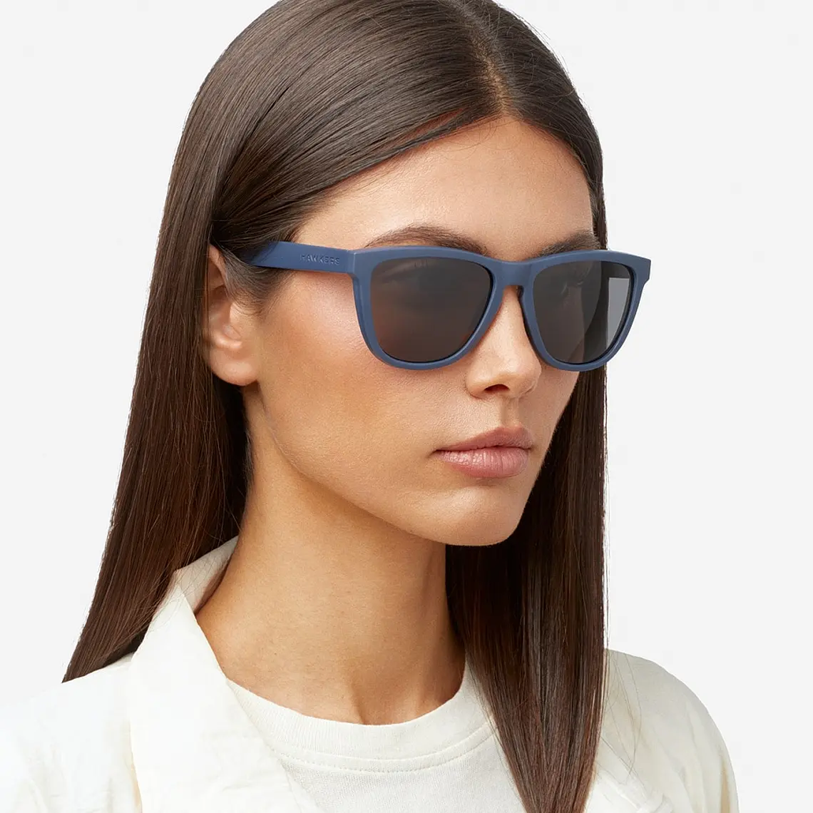Lentes De Sol Polarizado Hawkers One Raw Navy Dark HONR21LBTP - Talla 54mm 3
