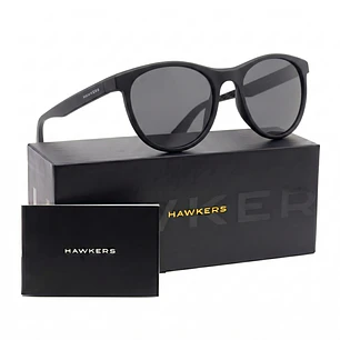 Lentes De Sol Polarizado Hawkers Trail  Black Dark HTRA24BBTP - Talla 53mm 