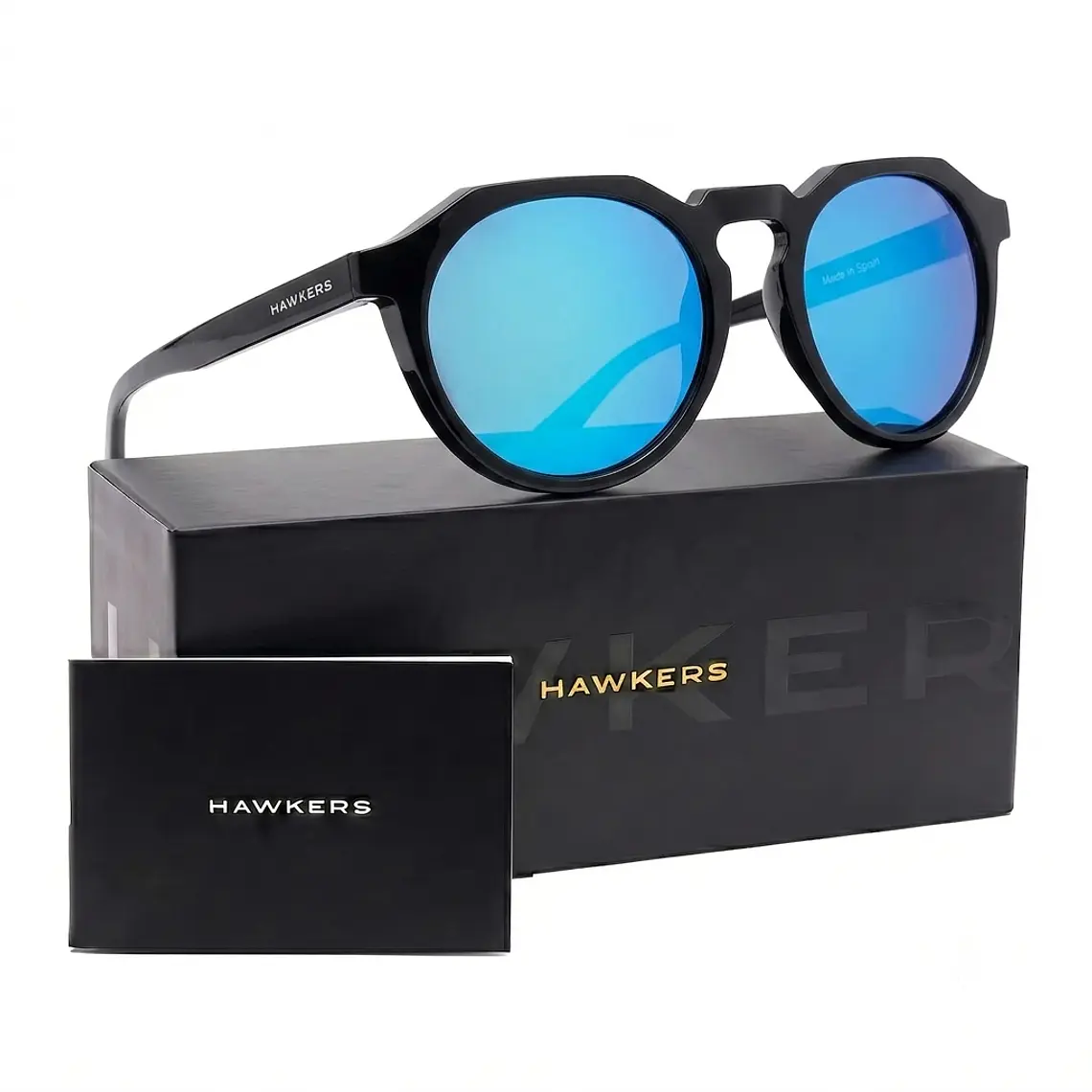 Lentes de Sol Hawkers Warwick Raw - Black Clear Blue HWRA22BLT0 Unisex - Talla 51mm 1