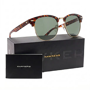 Lentes de Sol Polarizado Hawkers Classic Bold HCBO22CETP Carey Unisex - Talla 50mm