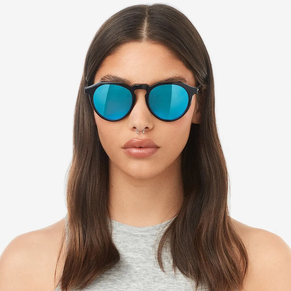 Lentes de Sol Hawkers Warwick Raw - Black Clear Blue HWRA22BLT0 Unisex - Talla 51mm 2