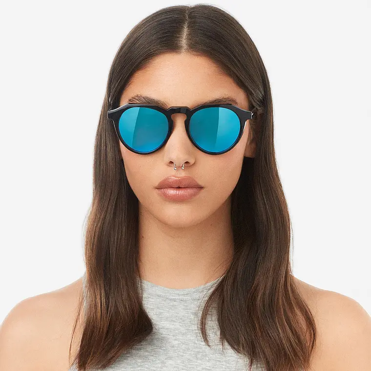 Lentes de Sol Hawkers Warwick Raw - Black Clear Blue HWRA22BLT0 Unisex - Talla 51mm 2