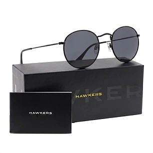 Lentes de Sol Polarizado Hawkers Moma Midtown Black Grey HMMI22BGMP - Talla 49mm 