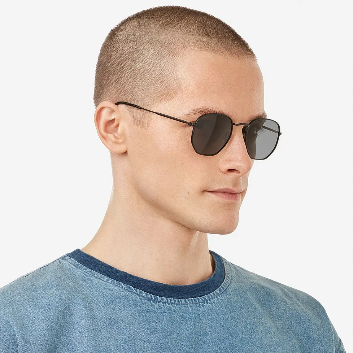 Lentes de Sol Polarizado Hawkers Sixgon Drive - Black Grey HSDR22BGMP - Talla 50mm 2