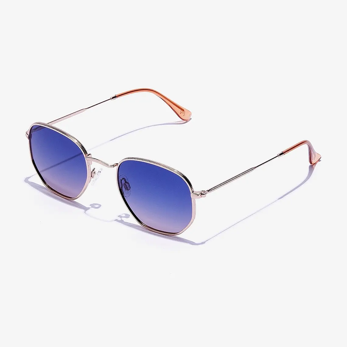 Lentes de Sol Polarizado Hawkers Sixgon Drive  Rose Gold Blue HSDR22KLMP - Talla 50mm 5