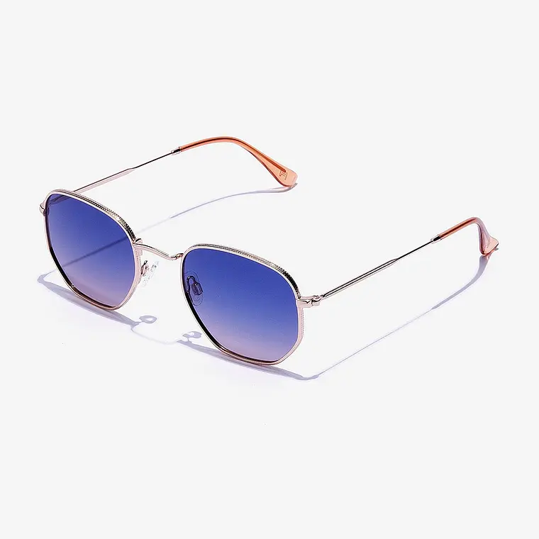 Lentes de Sol Polarizado Hawkers Sixgon Drive  Rose Gold Blue HSDR22KLMP - Talla 50mm 5
