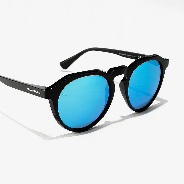 Lentes de Sol Hawkers Warwick Raw - Black Clear Blue HWRA22BLT0 Unisex - Talla 51mm 7