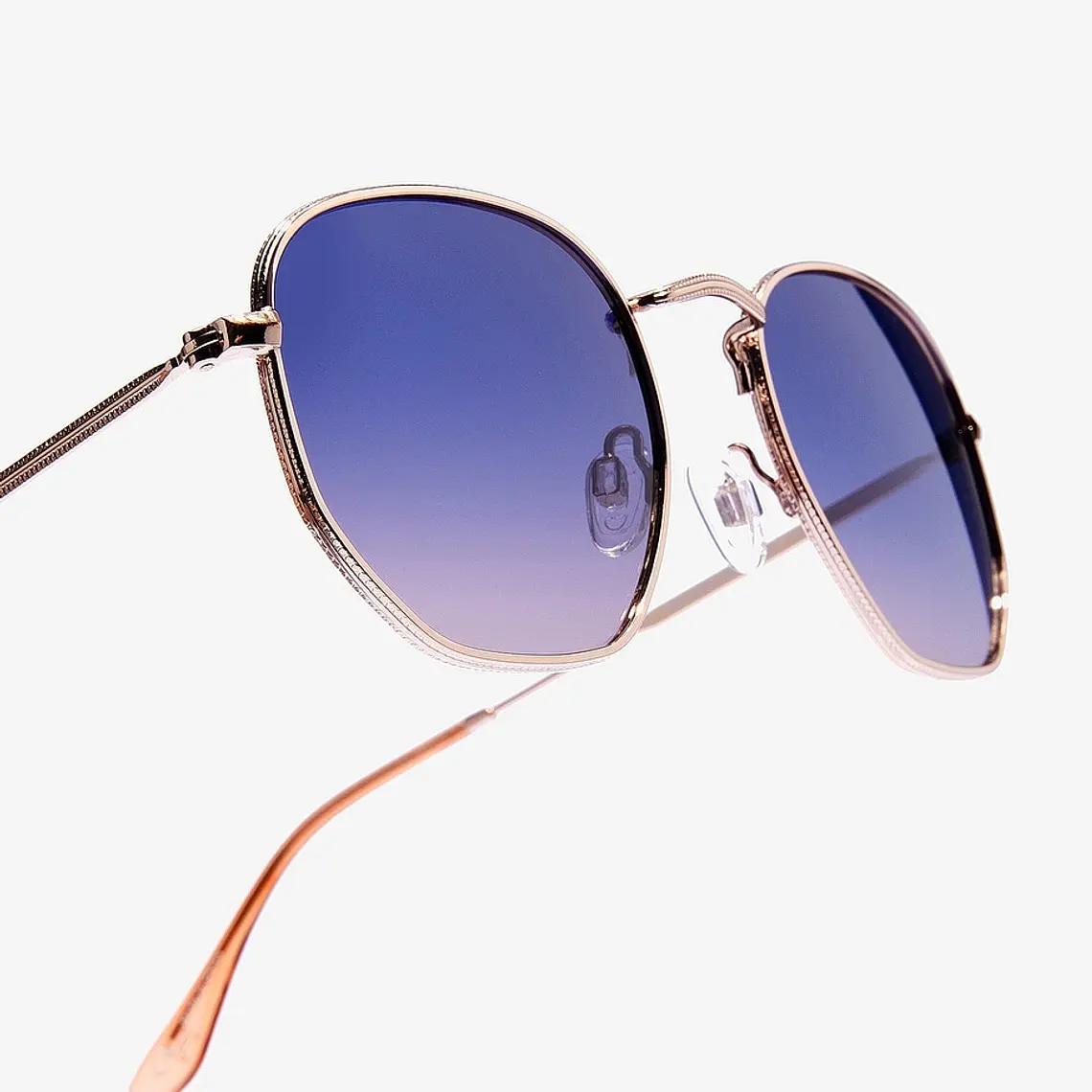 Lentes de Sol Polarizado Hawkers Sixgon Drive  Rose Gold Blue HSDR22KLMP - Talla 50mm 7