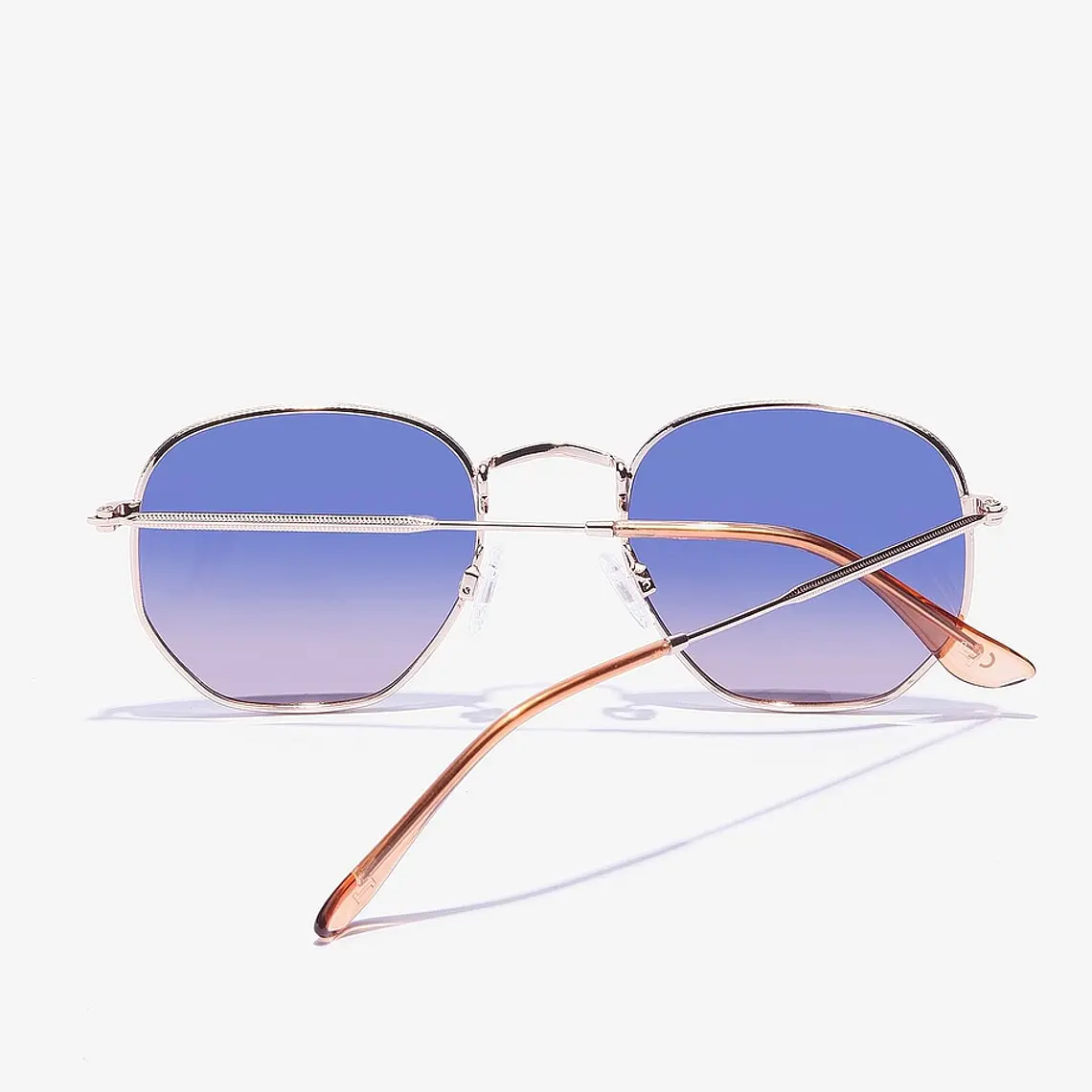 Lentes de Sol Polarizado Hawkers Sixgon Drive  Rose Gold Blue HSDR22KLMP - Talla 50mm 8