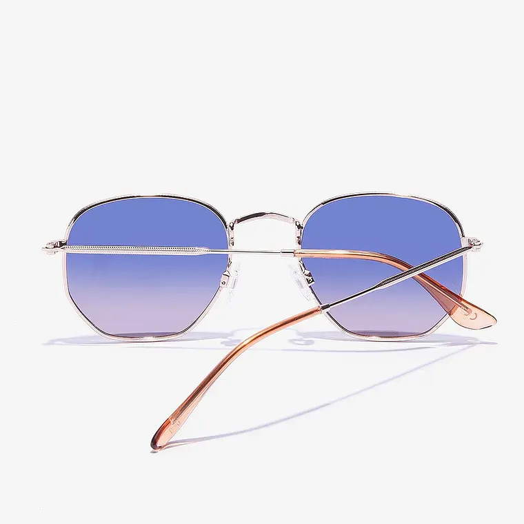 Lentes de Sol Polarizado Hawkers Sixgon Drive  Rose Gold Blue HSDR22KLMP - Talla 50mm 8