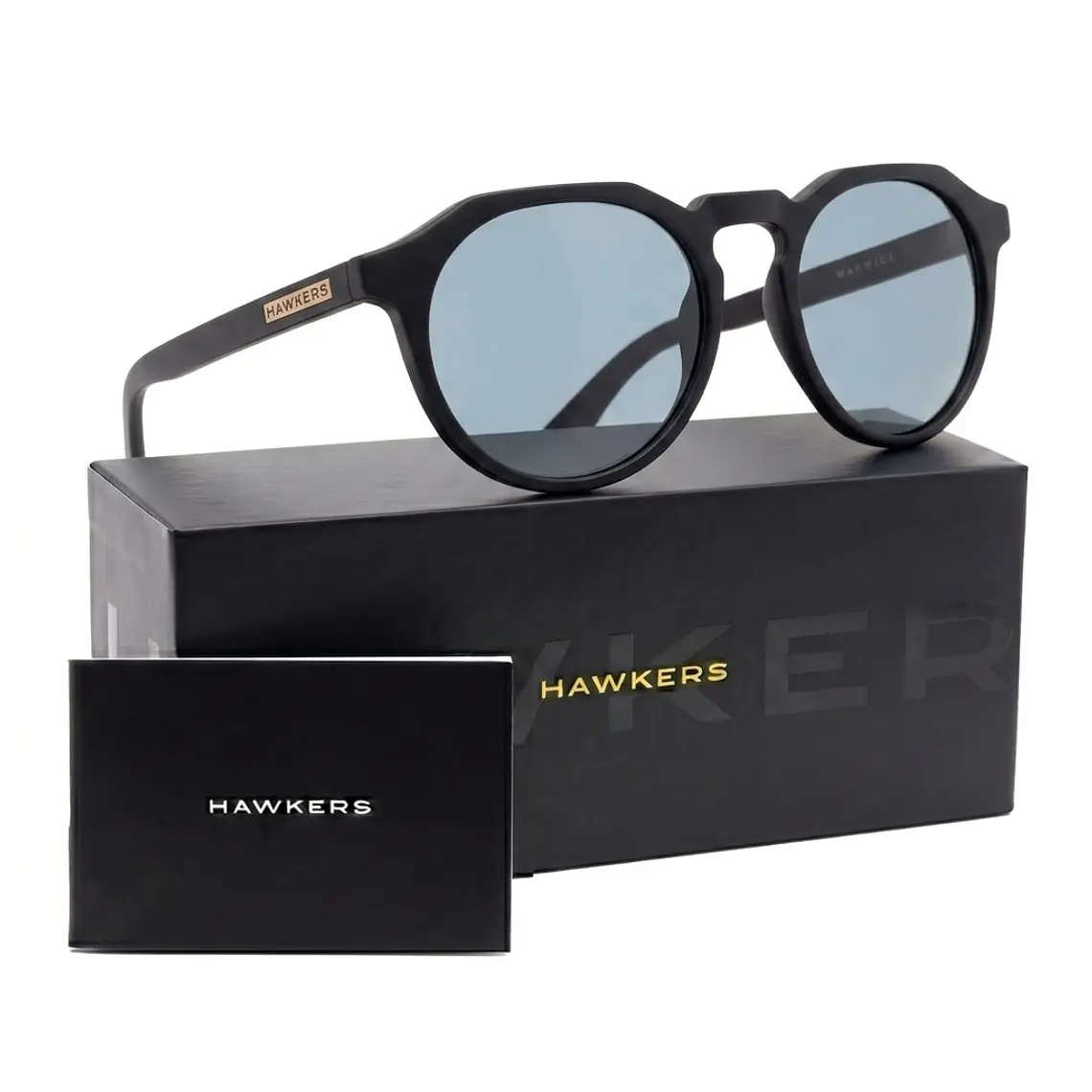 Lentes de Sol Hawkers Warwick Negro Gris  WTR13 - Talla 51mm 1