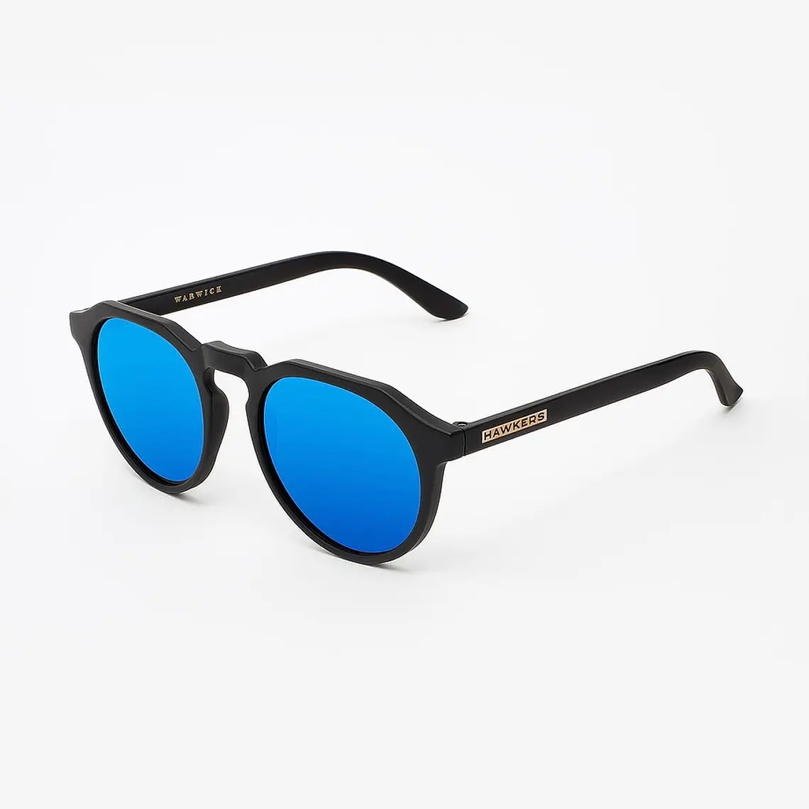 Lentes de Sol Hawkers Warwick Negro Azul Espejado WTR12 - Talla 51mm 2