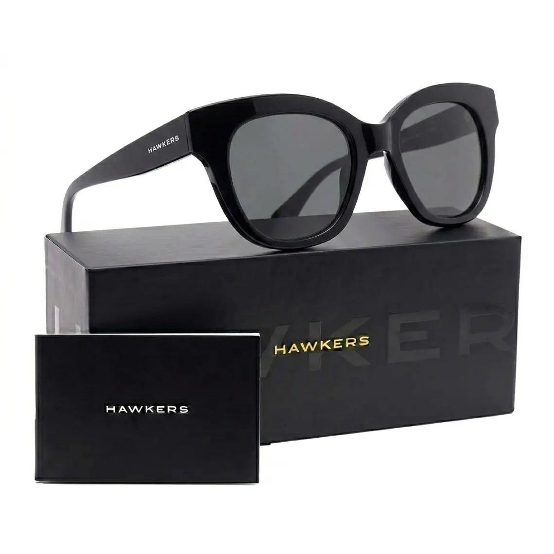 Lentes De Sol Polarizado Hawkers Audrey Neuve Black Grey HANE22BGTP - Talla 51mm 1