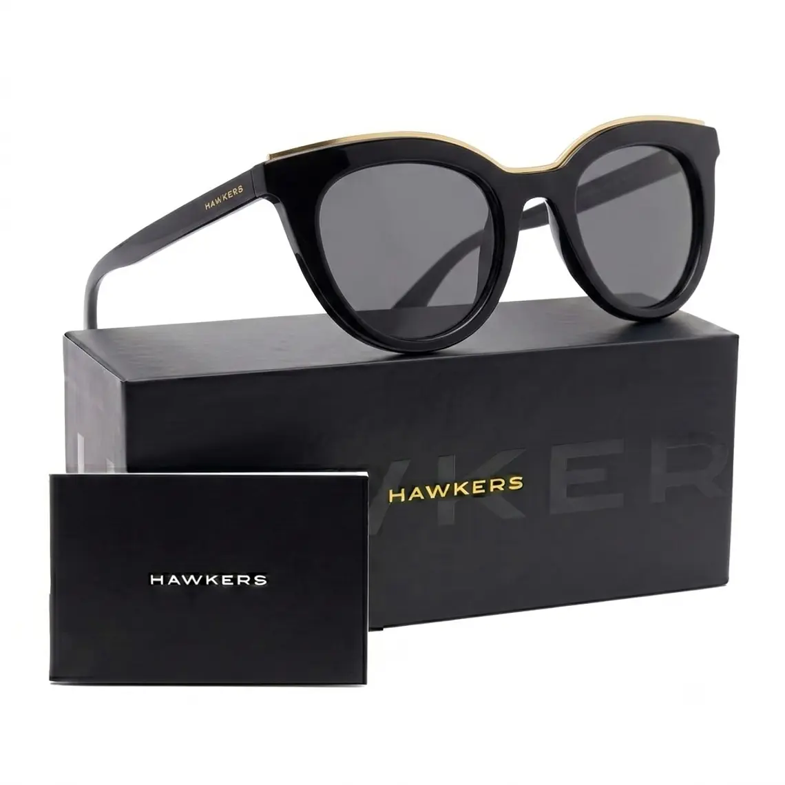 Lentes De Sol Polarizado Hawkers Bella Black Grey HBEL22BGTP - Talla 49mm 1