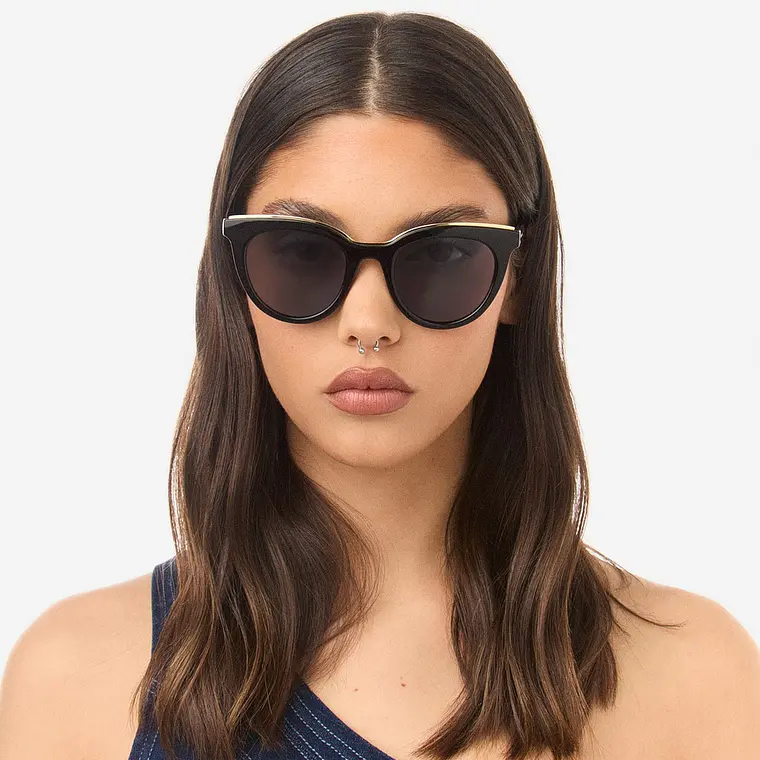 Lentes De Sol Polarizado Hawkers Bella Black Grey HBEL22BGTP - Talla 49mm 2