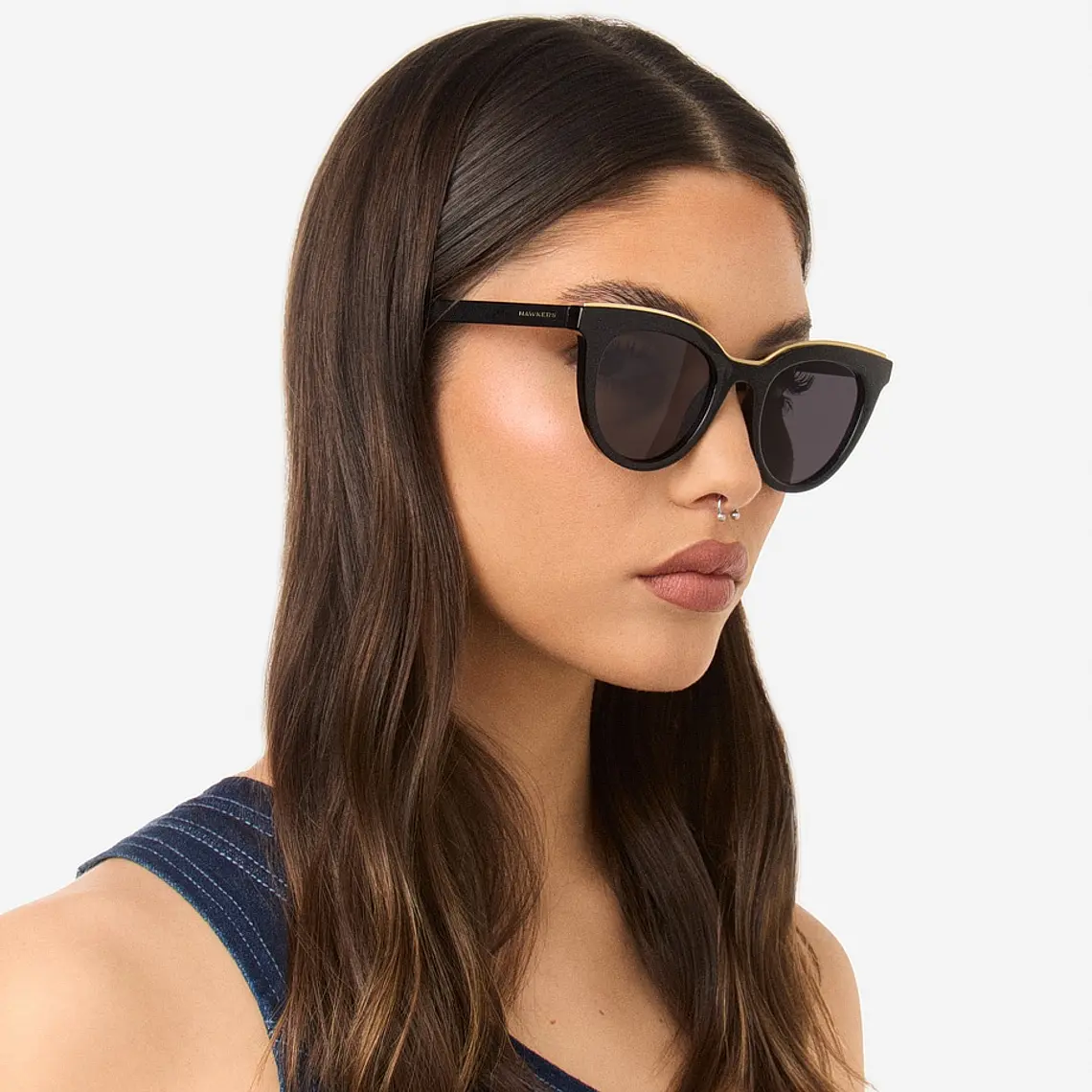 Lentes De Sol Polarizado Hawkers Bella Black Grey HBEL22BGTP - Talla 49mm 3