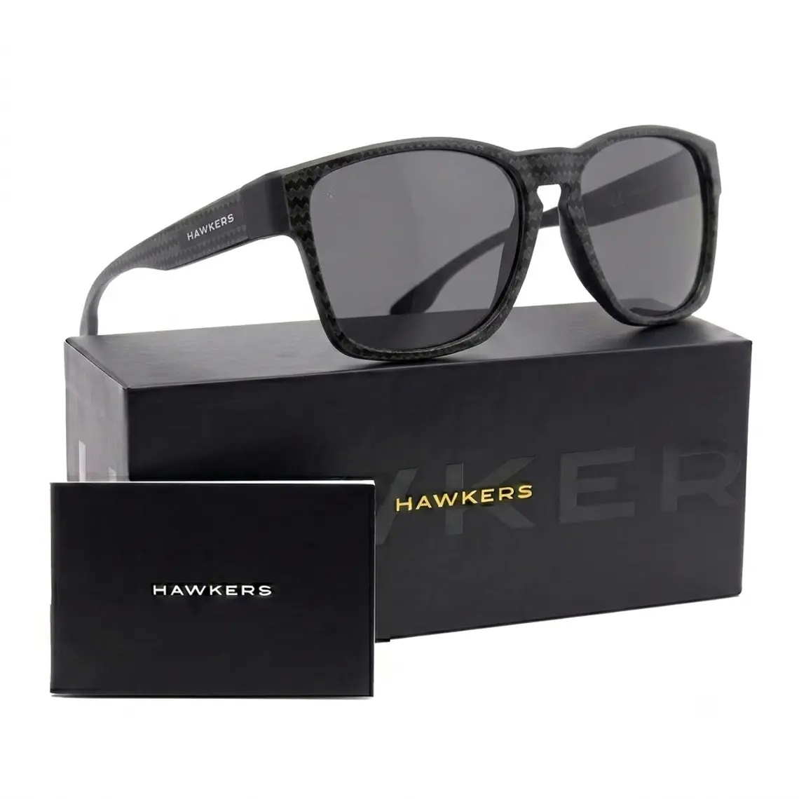Lentes De Sol Polarizado Hawkers Core Raw Carbon Fiber Black Dark HCRA25NBTP - Talla 56mm 1