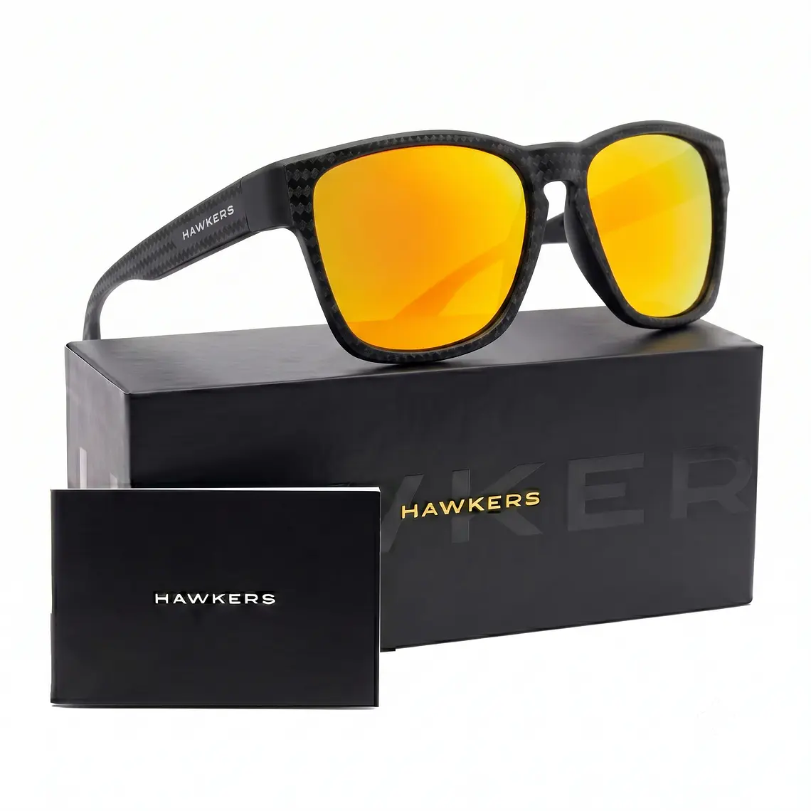 Lentes De Sol Polarizado Hawkers Core Raw Carbon Fiber Black Daylight HCRA25NOTP - Talla 56mm 1