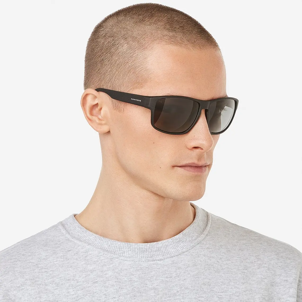 Lentes De Sol Polarizado Hawkers Faster Raw Black Dark HFRA22BBTP - Talla 58mm 2