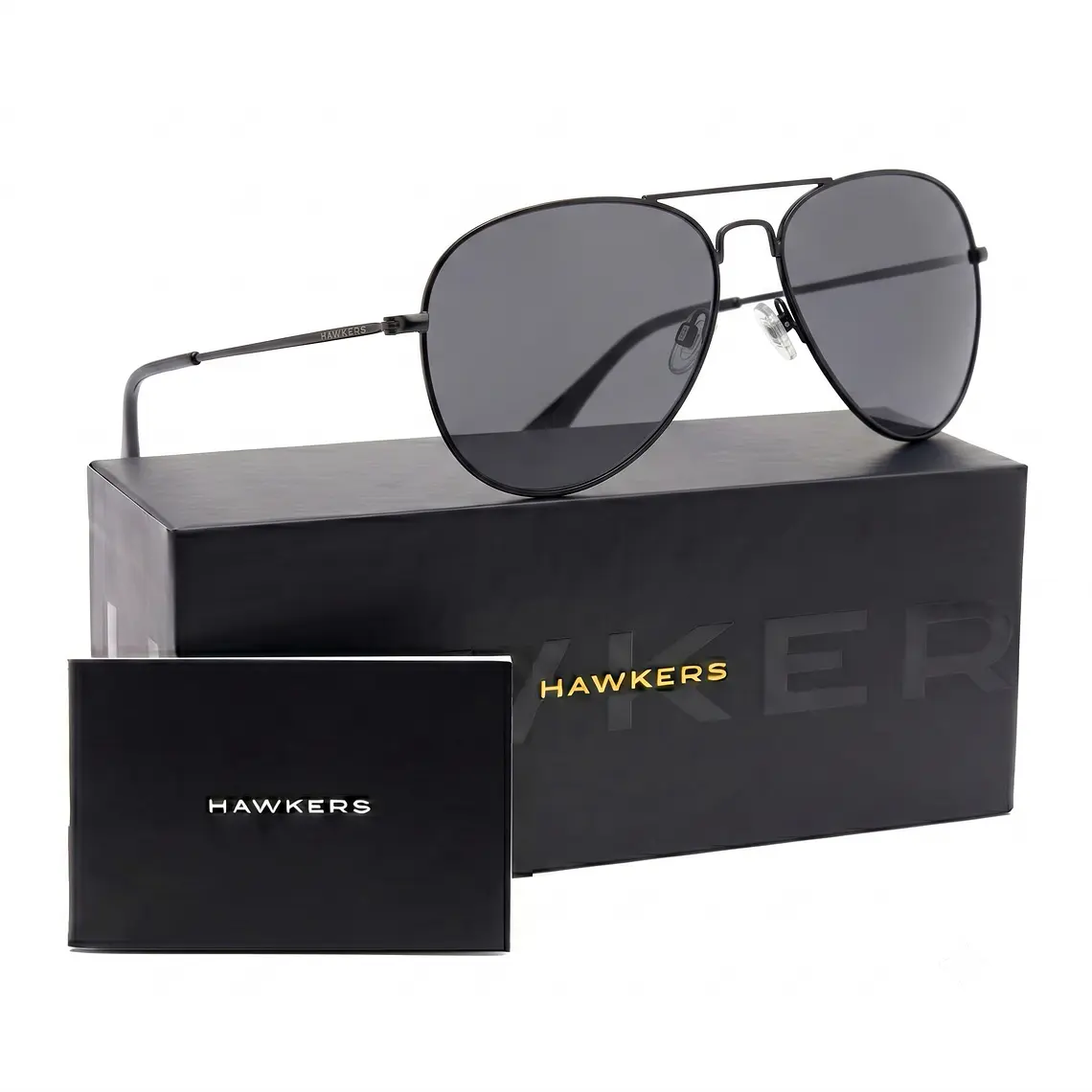 Lentes De Sol Polarizado Hawkers Hawk Black Grey HHAW22BGMP - Talla 61mm 1