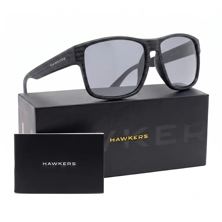 Lentes De Sol Polarizado Hawkers Faster Raw Carbon Fiber Negro HFRA22NBTP - Talla 58mm 1