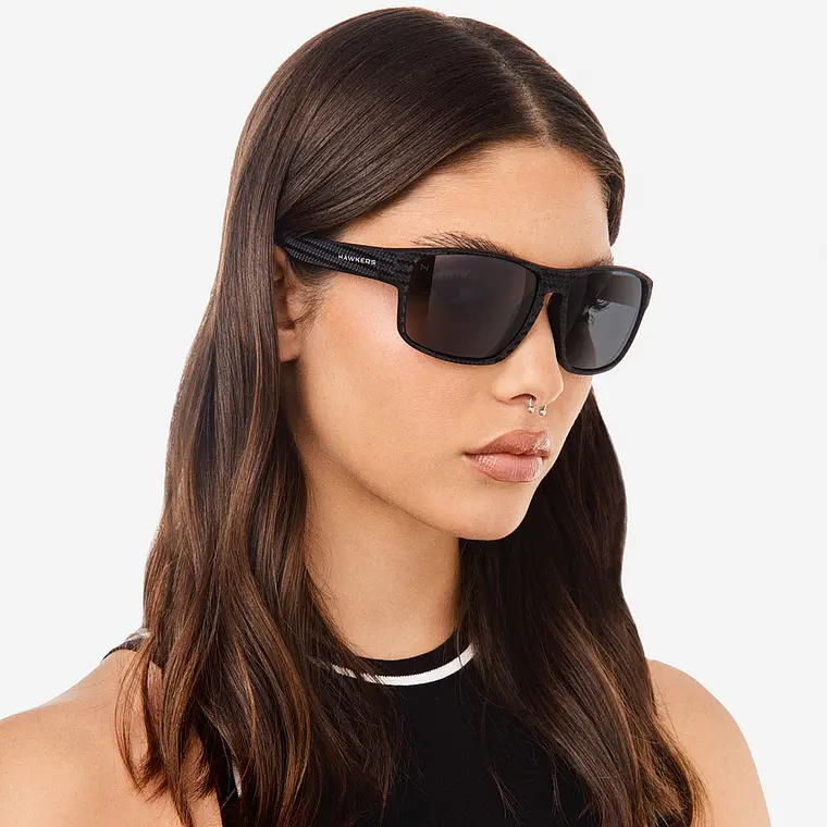 Lentes De Sol Polarizado Hawkers Faster Raw Carbon Fiber Negro HFRA22NBTP - Talla 58mm 3