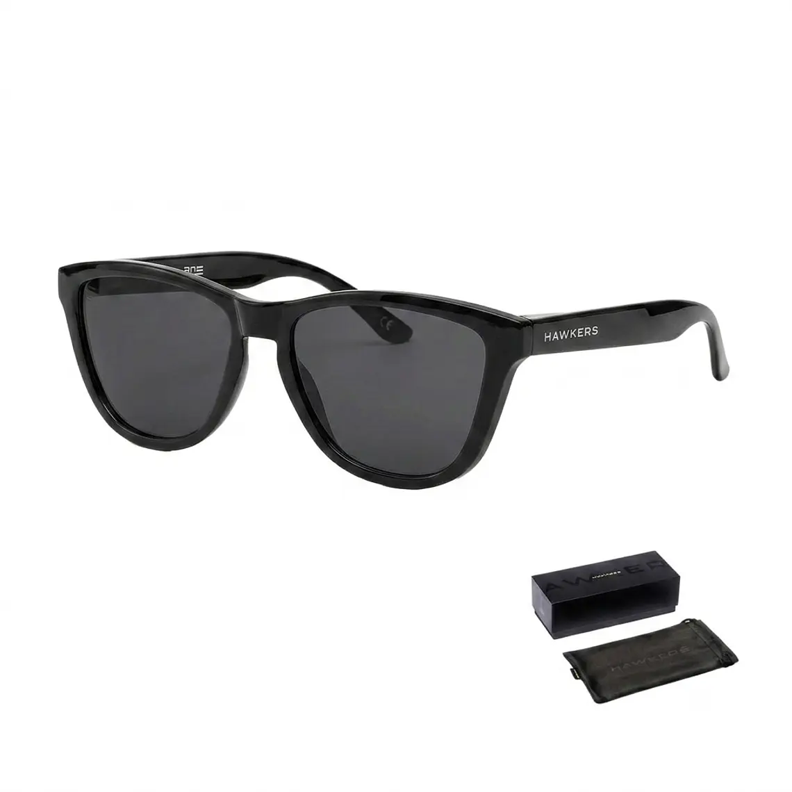 Lentes de Sol Hawkers One OTR23 Negro Brilloso Unisex Talla 54mm 1