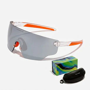Lentes De Sol Deportivo Hawkers Speed Transparent Chrome HSPD24TST0 Unisex - Talla 45mm