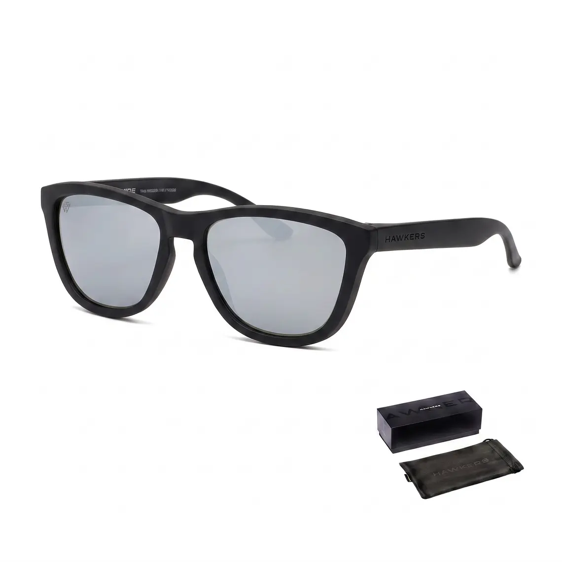 Lentes de Sol Hawkers One O18TR50 Negro Mate Gris Espejado Talla 54mm 1