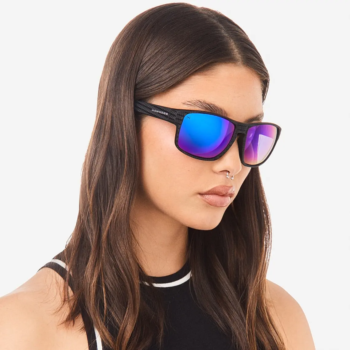 Lentes de Sol Hawkers Faster Raw Carbon Fiber HFRA22NLT0 8