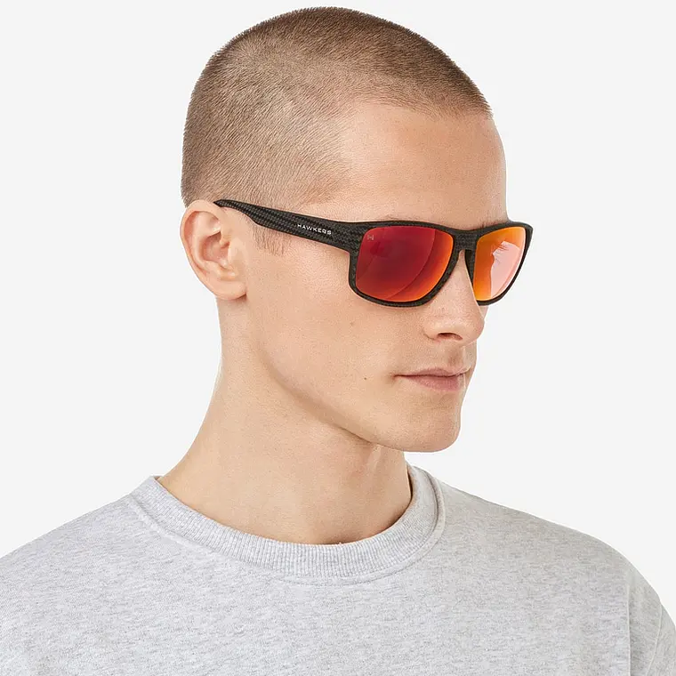 Lentes de Sol Hawkers Faster Raw Carbon Fiber HFRA22NRT0 9