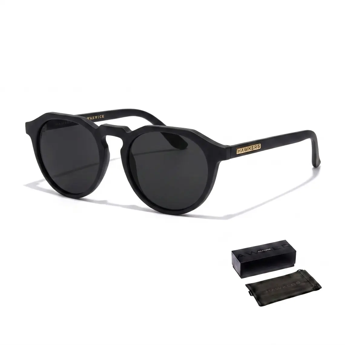 Lentes de Sol Hawkers Warwick Negro Mate WTR11 - Talla 51mm 1