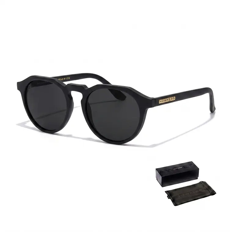 Lentes de Sol Hawkers Warwick Negro Mate WTR11 - Talla 51mm 1