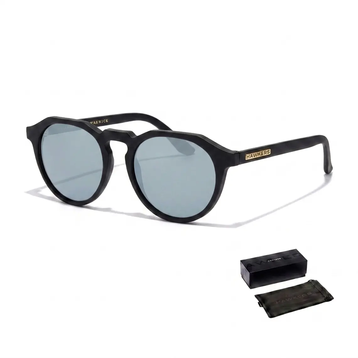 Lentes de Sol Hawkers Warwick Negro Gris  WTR13 - Talla 51mm 1