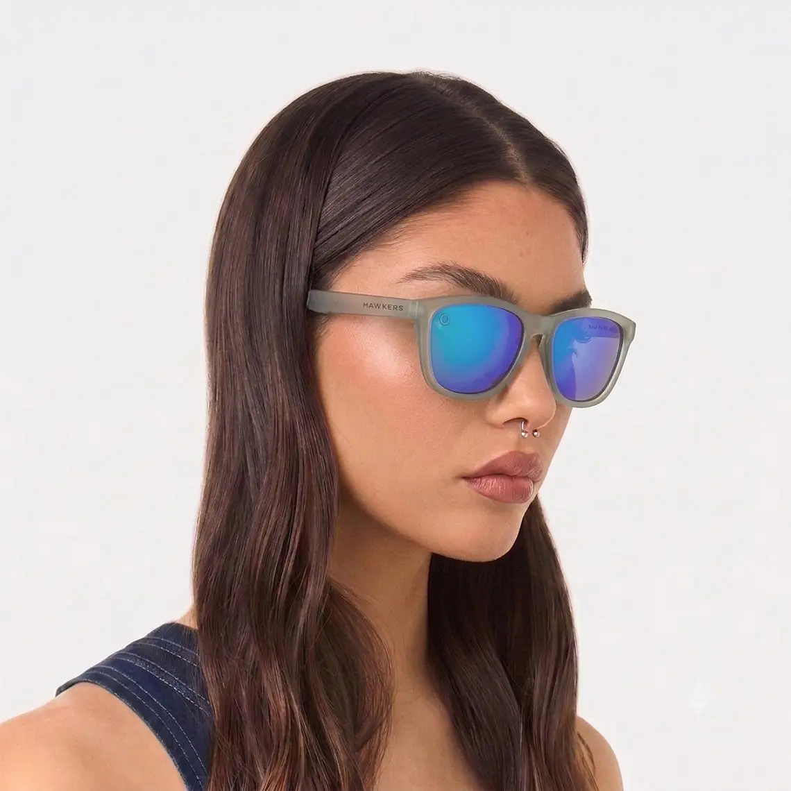Lentes de Sol Hawkers One Gris Azul Espejo O16 - Talla 54mm 3