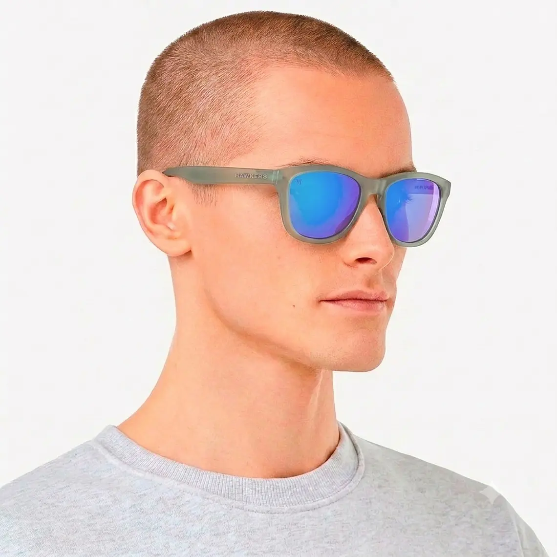 Lentes de Sol Hawkers One Gris Azul Espejo O16 - Talla 54mm 4