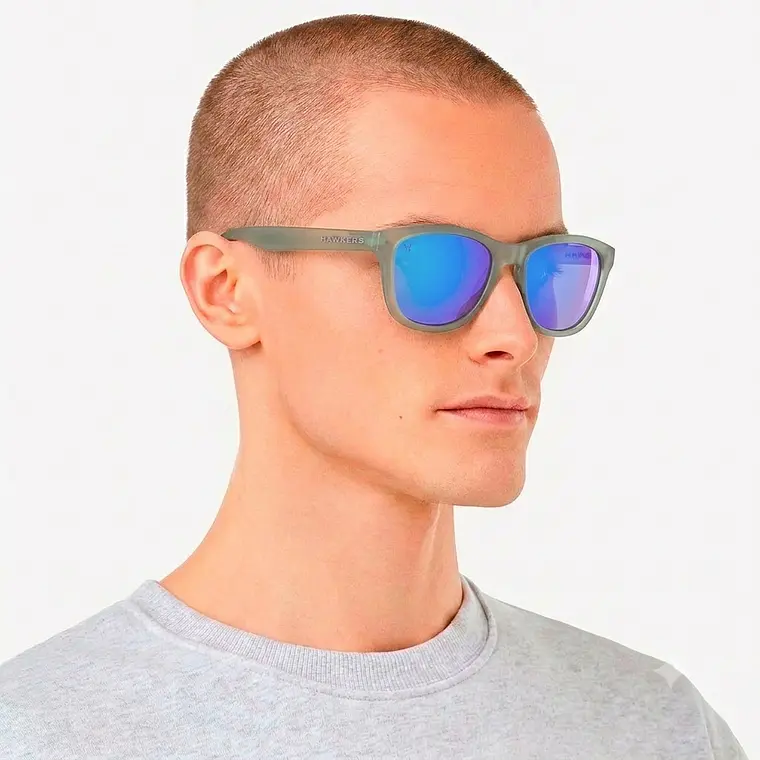 Lentes de Sol Hawkers One Gris Azul Espejo O16 - Talla 54mm 4