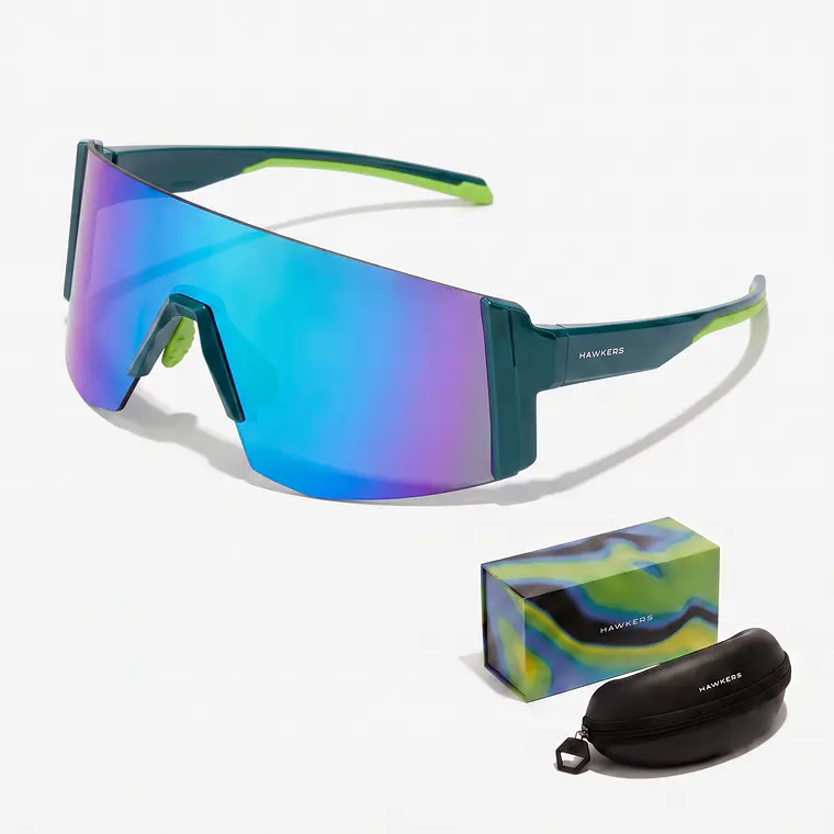 Lentes de Sol Deportivo Hawkers Lynx Big Teal Blue HLYB25ELT0 - Talla 151mm 1