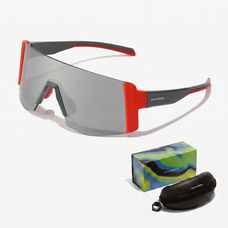 Lentes De Sol Deportivo Hawkers Lynx Small Coral Silver HLYS25RST0 - Talla 152mm 1