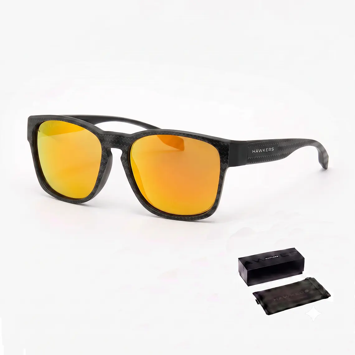 Lentes De Sol Polarizado Hawkers Core Raw Carbon Fiber Black Daylight HCRA25NOTP - Talla 56mm 1