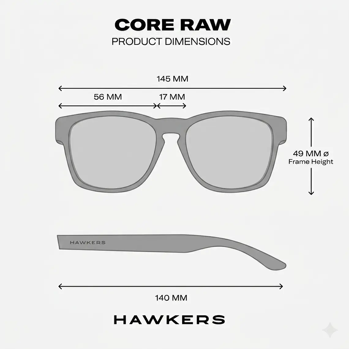 Lentes de Sol Polarizado Hawkers Faster Raw HFRA22BFTP - Talla 58mm 11