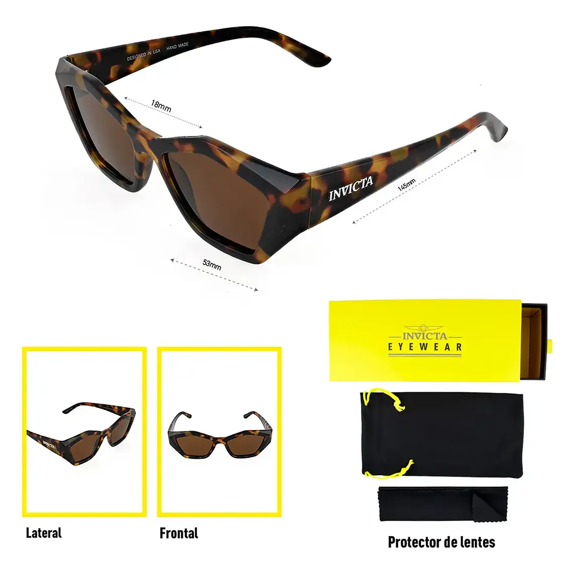 Lentes de Sol Invicta I31944-WIL-60-P02 - Talla 53mm 6