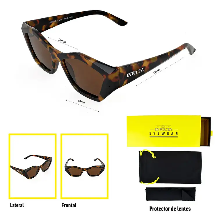 Lentes de Sol Invicta I31944-WIL-60-P02 - Talla 53mm 6